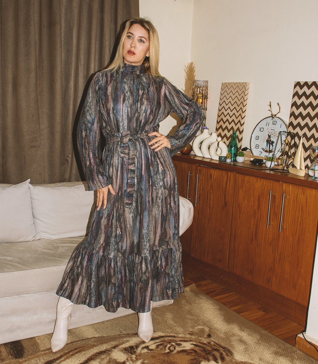 Verto Brush Maxi Dress12