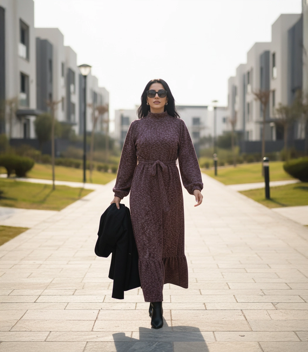 burgundy dress copy